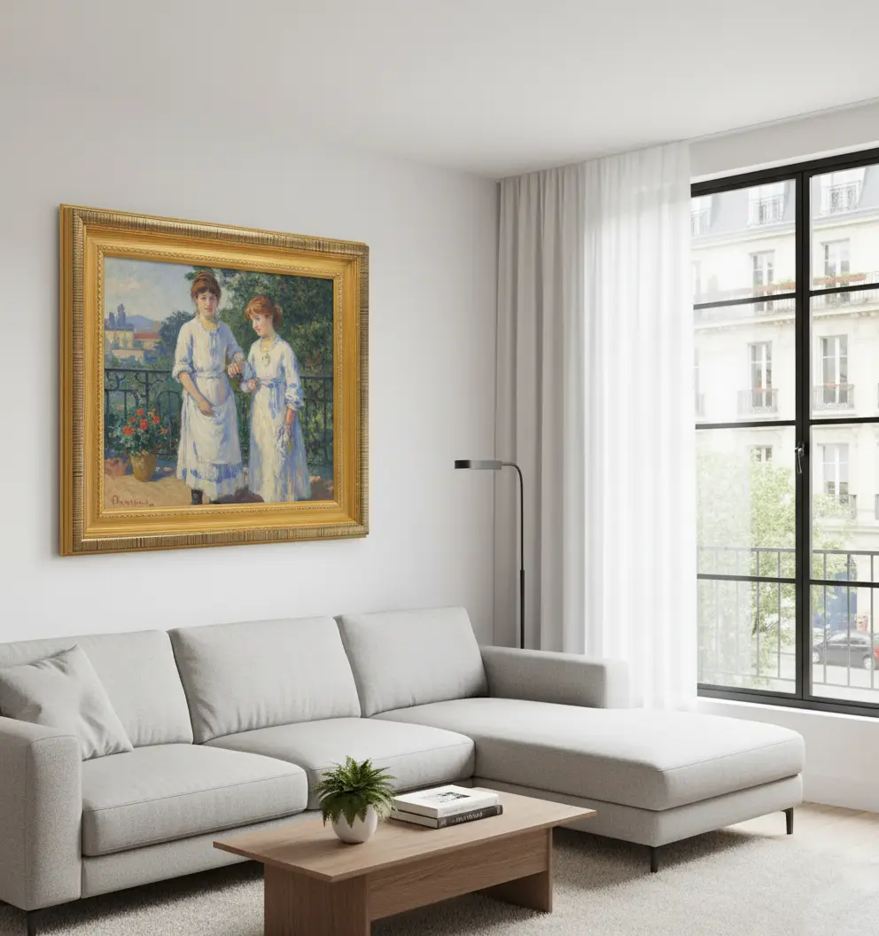 Emily Gold Wood Frame Oil Painting Reproduction | GFM Painting